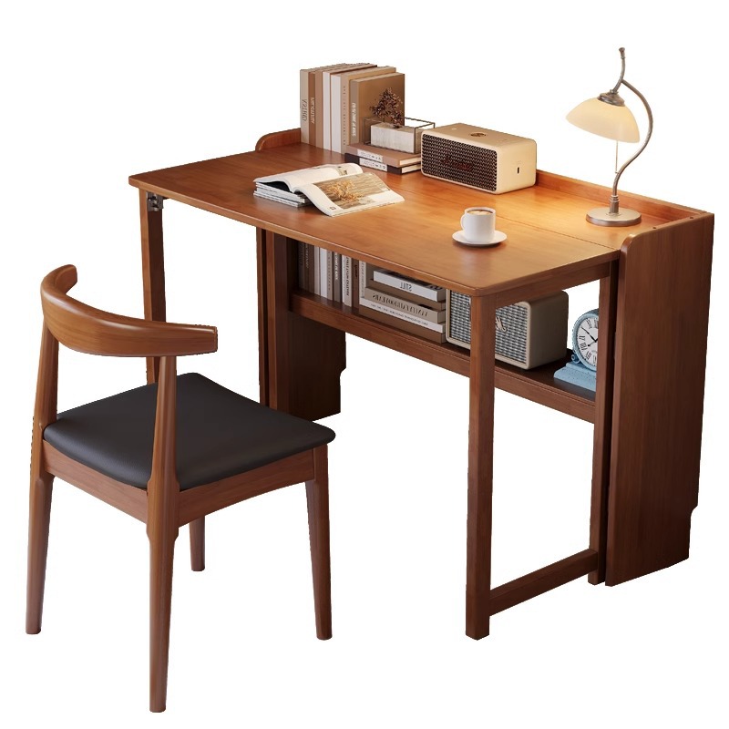 Office Furniture Now - Tamamen masif ahşap katlanır masa küçük
