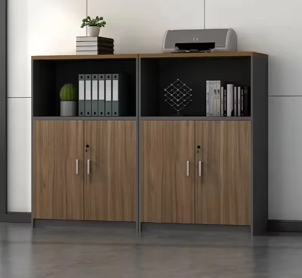 Office Furniture Filing Cabinets - 2026 Modern Ahşap Kilitlenebilir Ofis Alçak