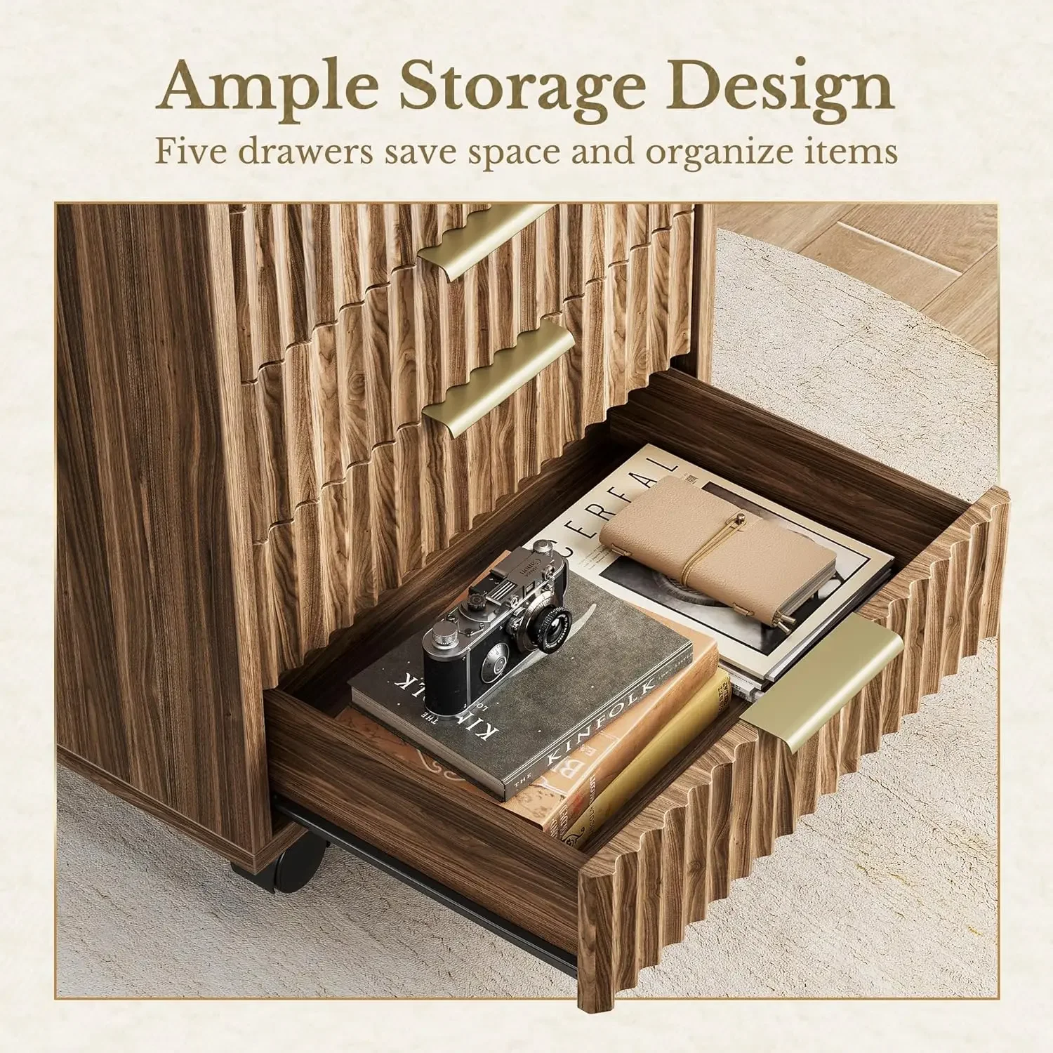 Office Furniture Filing Cabinets - 5 Çekmeceli Dolap, Masa Altı Depolama