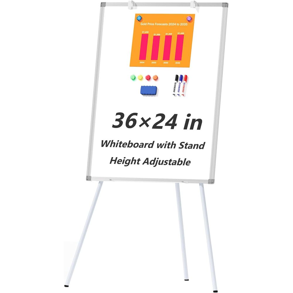 Whiteboard Easel Tripod - Büyük Beyaz Tahta Sehpası, 36 x