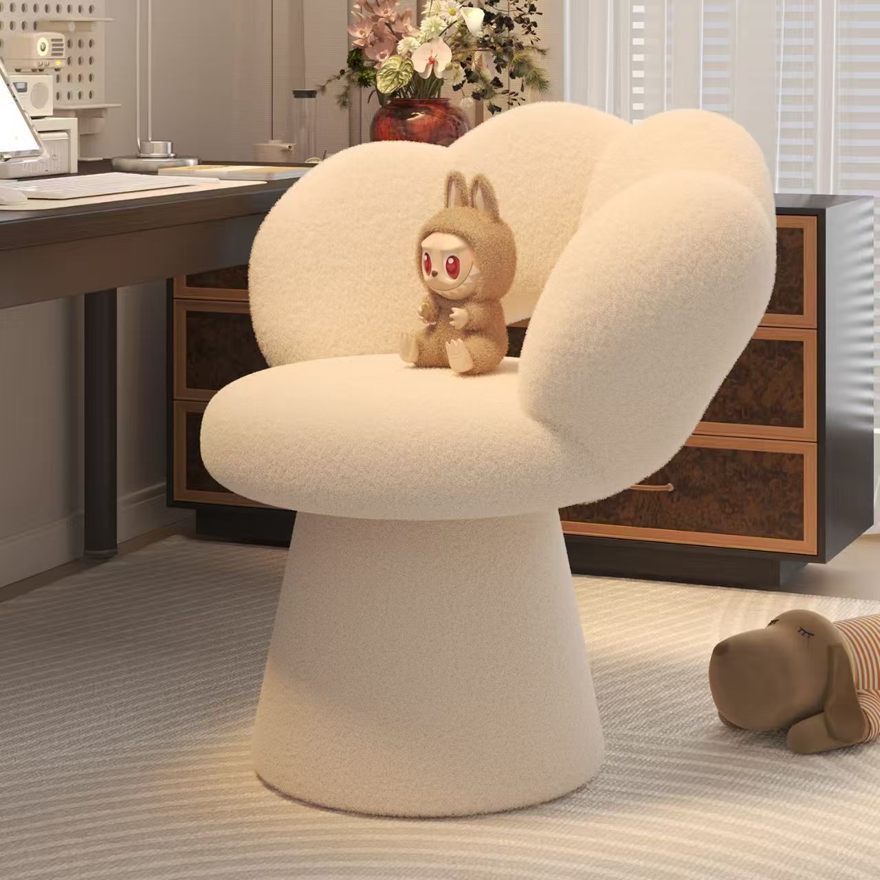 Office Furniture Modern - Bel Desteği ile Ergonomik Ev Ofis