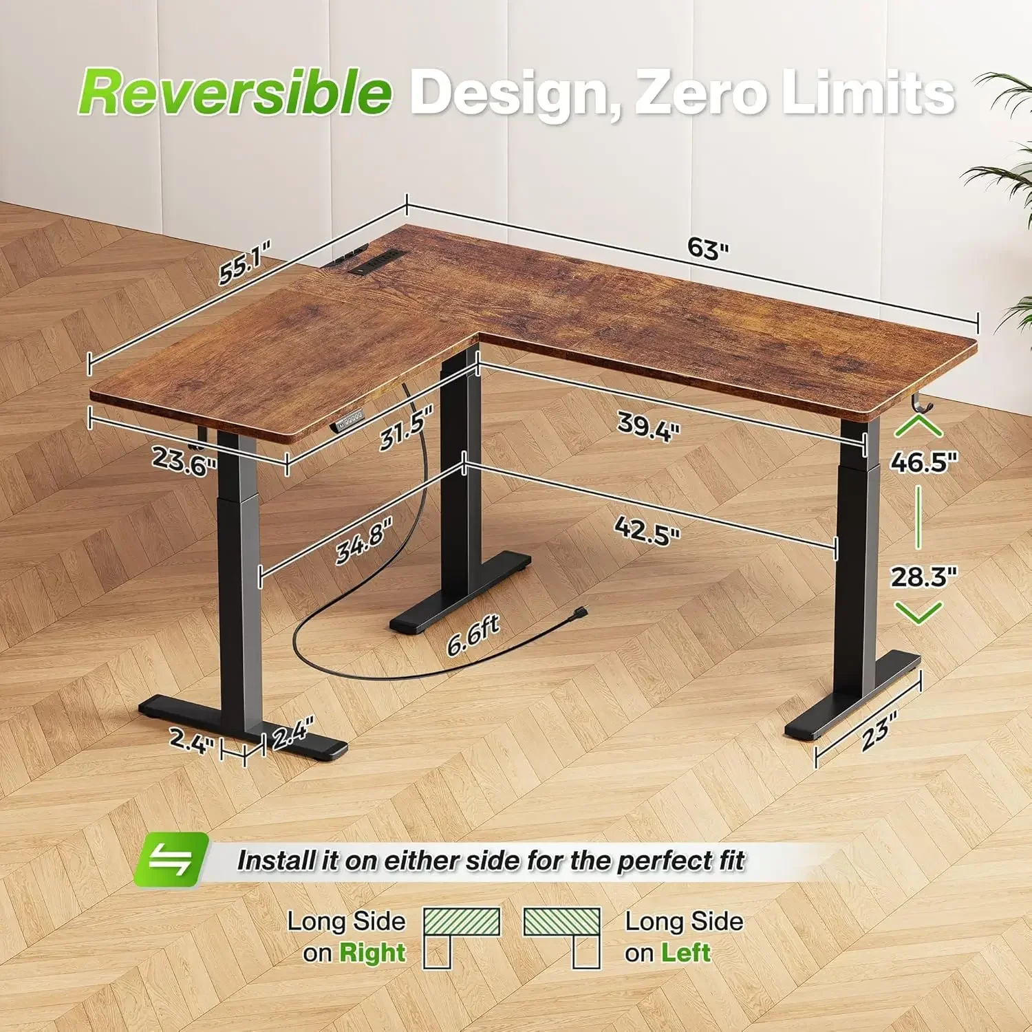 L Şeklinde Elektrik Çıkışlı Ay - Office Furniture Outlet incelemesi ve fiyatı