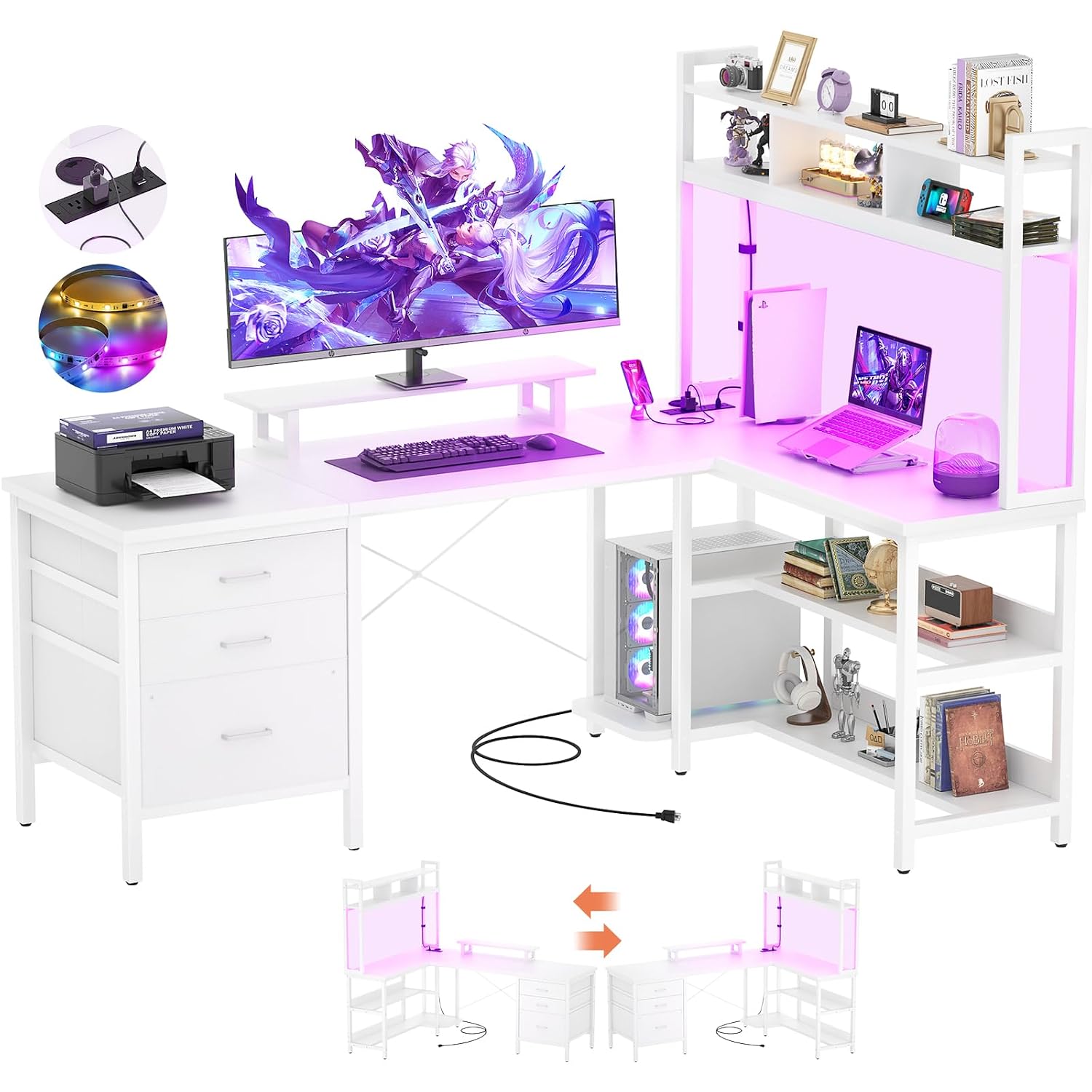 L Şeklinde Oyun Masası, Üst Ra - Office Furniture Outlet incelemesi ve fiyatı