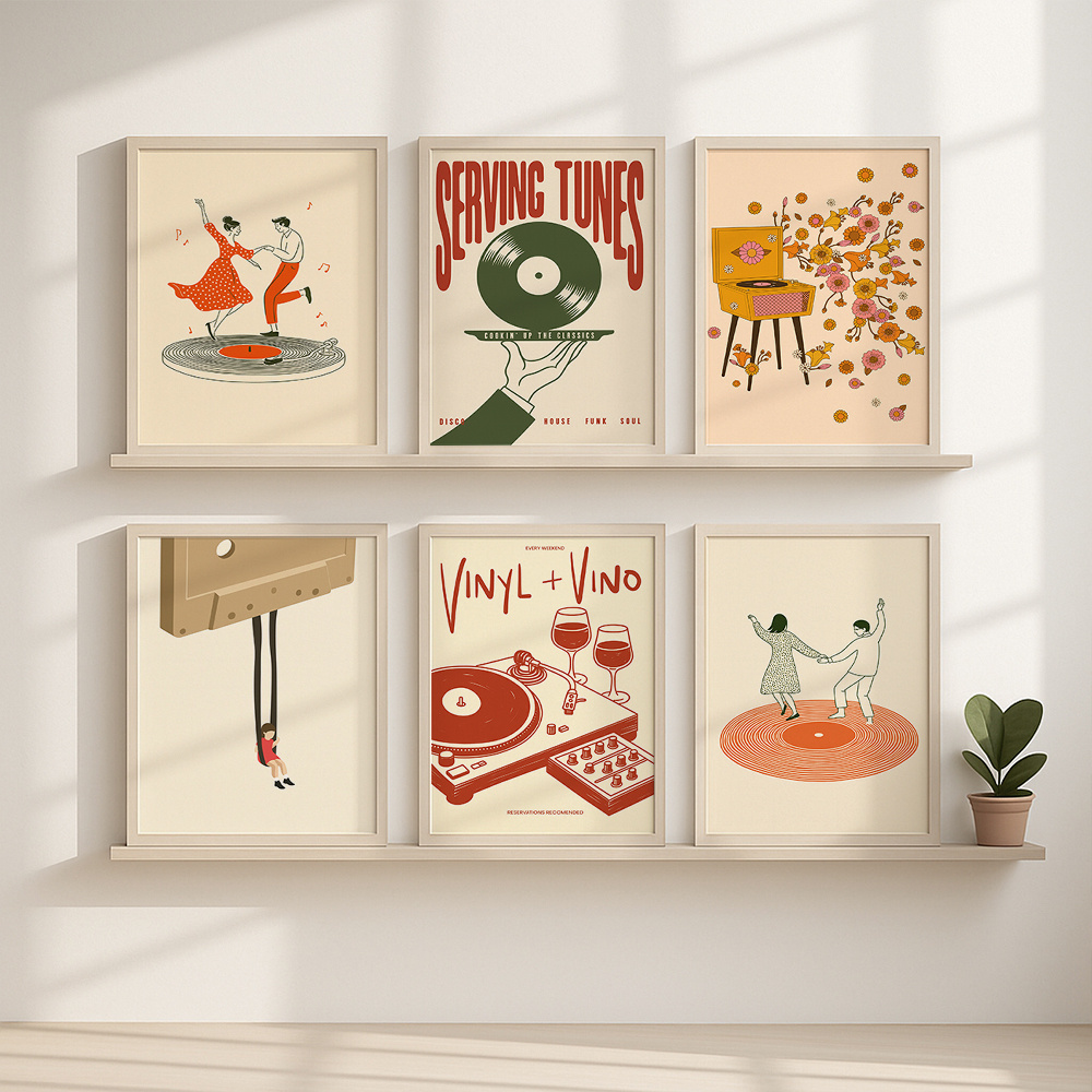 1 adet Vintage Müzik Tuval Pos - Office Furniture Modern incelemesi ve fiyatı
