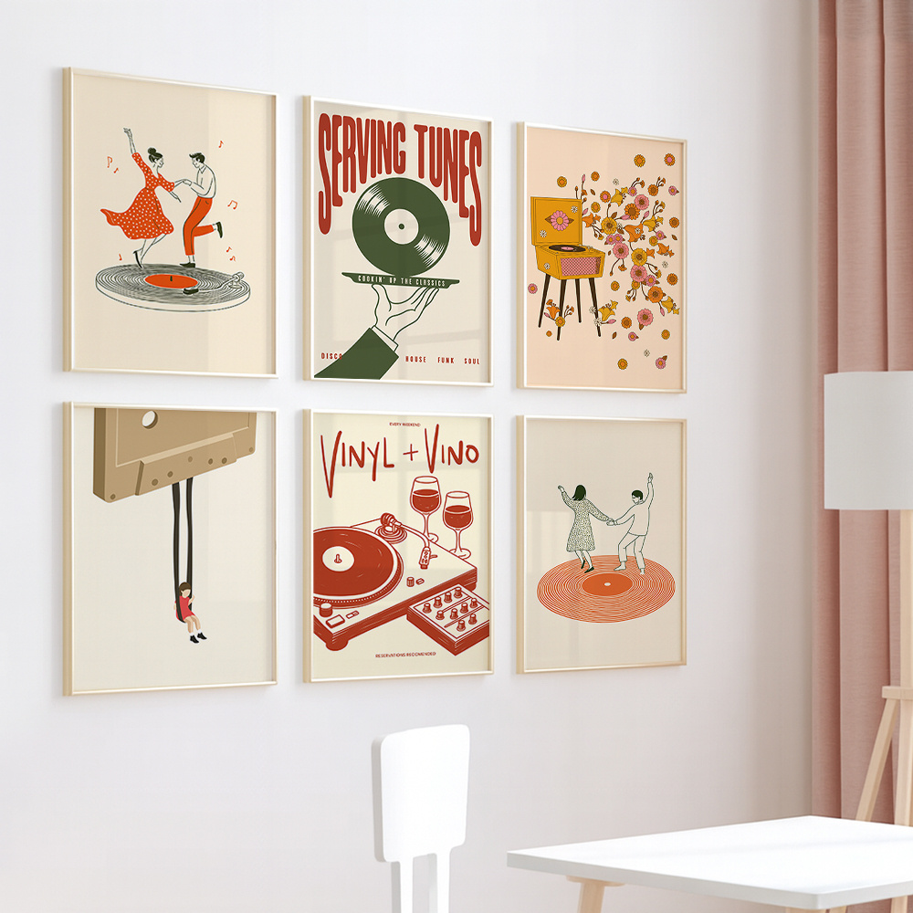 1 adet Vintage Müzik Tuval Pos - Office Furniture Modern incelemesi ve fiyatı