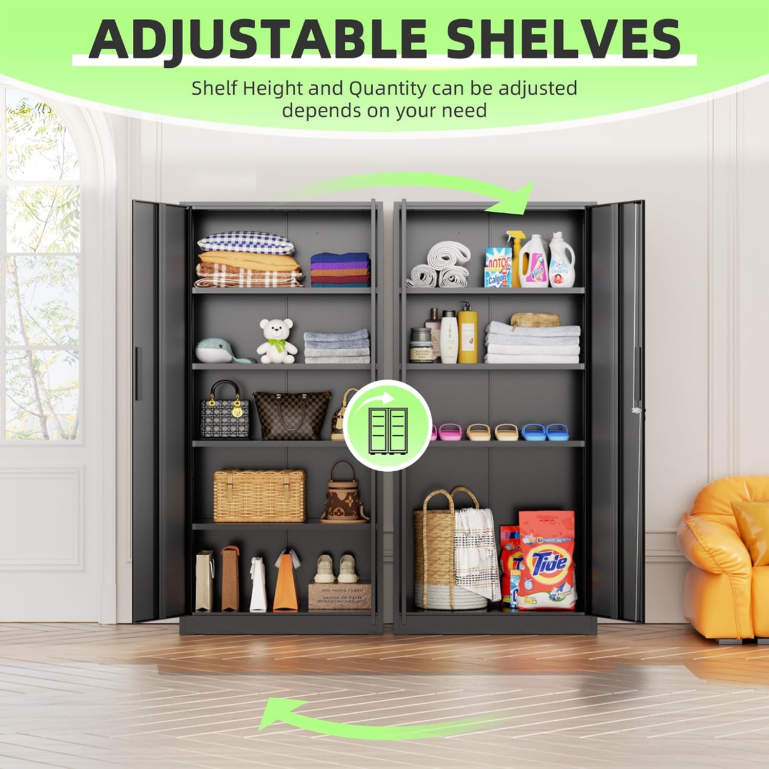 Uzun Metal Depolama Dolabı Düz - Office Furniture Modern incelemesi ve fiyatı