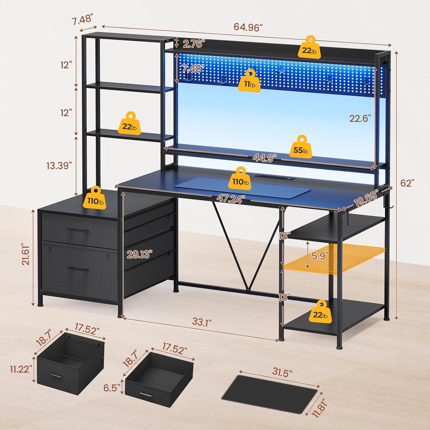 Oyun Masası Üstü 65 inç Çift T - Office Furniture Outlet incelemesi ve fiyatı