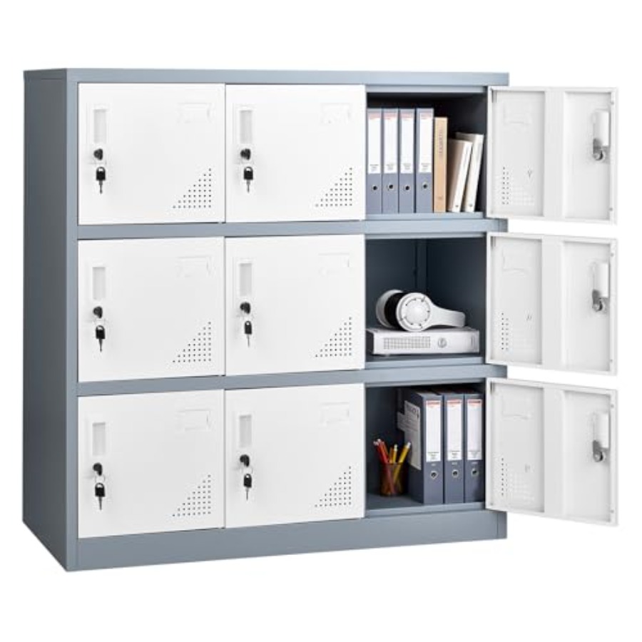 Çalışanlar için 9 Kapılı Metal - Locker Storage Metal incelemesi ve fiyatı