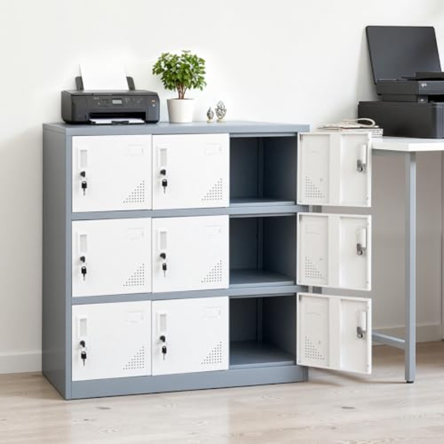 Çalışanlar için 9 Kapılı Metal - Locker Storage Metal incelemesi ve fiyatı