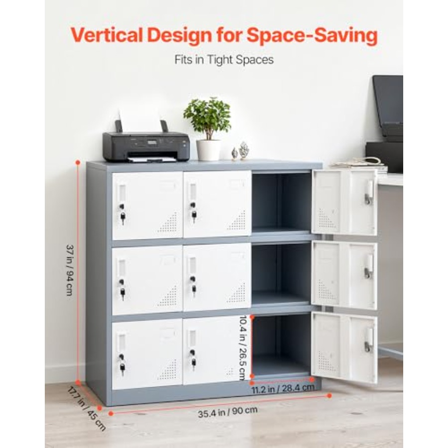Çalışanlar için 9 Kapılı Metal - Locker Storage Metal incelemesi ve fiyatı