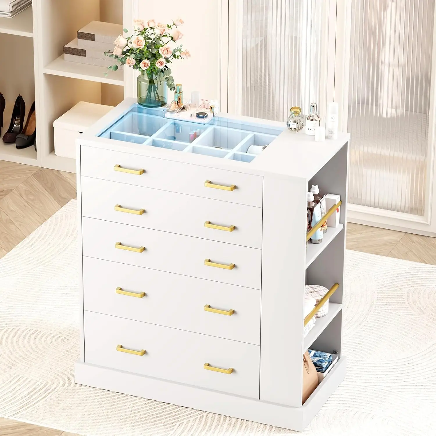 Açık Raflı Dolap Adası, LED Iş - Office Furniture Modern incelemesi ve fiyatı