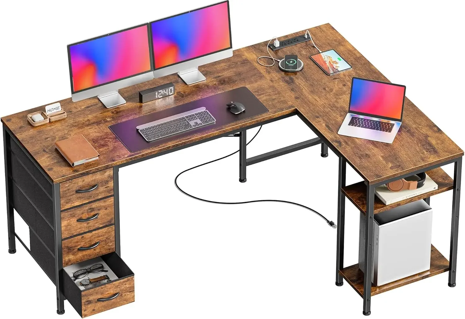 55 İnç L Şeklinde Kumaş Çekmec - Office Furniture Outlet incelemesi ve fiyatı