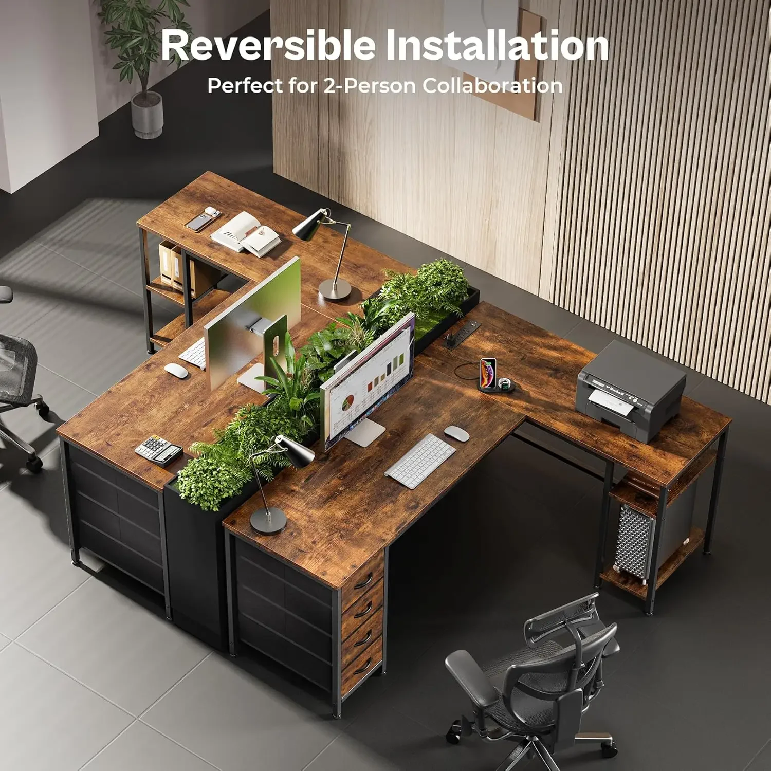 55 İnç L Şeklinde Kumaş Çekmec - Office Furniture Outlet incelemesi ve fiyatı
